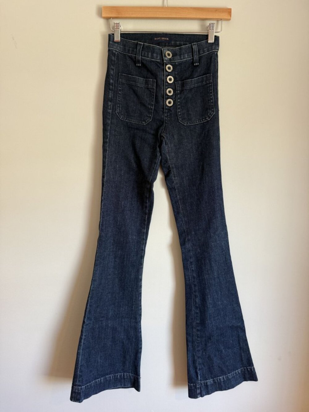 NWT Ramy Brook Cindy High Rise Flare Jean Dark Wash Size US 23 $275 [jb] - Picture 4 of 9